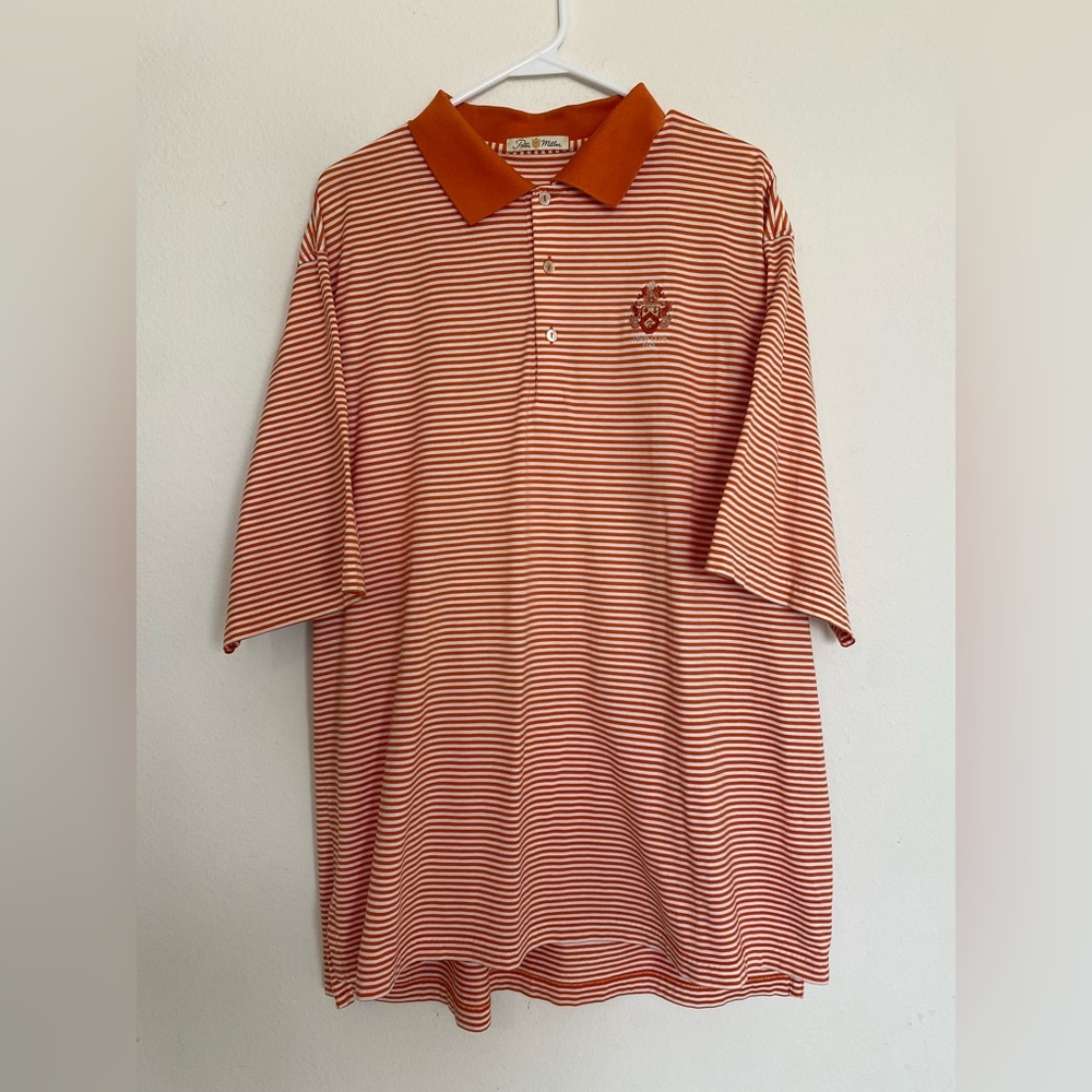 Peter Millar Vinoy Golf Club Polo Shirt • Size XL Striped  St. Petersburg, FL